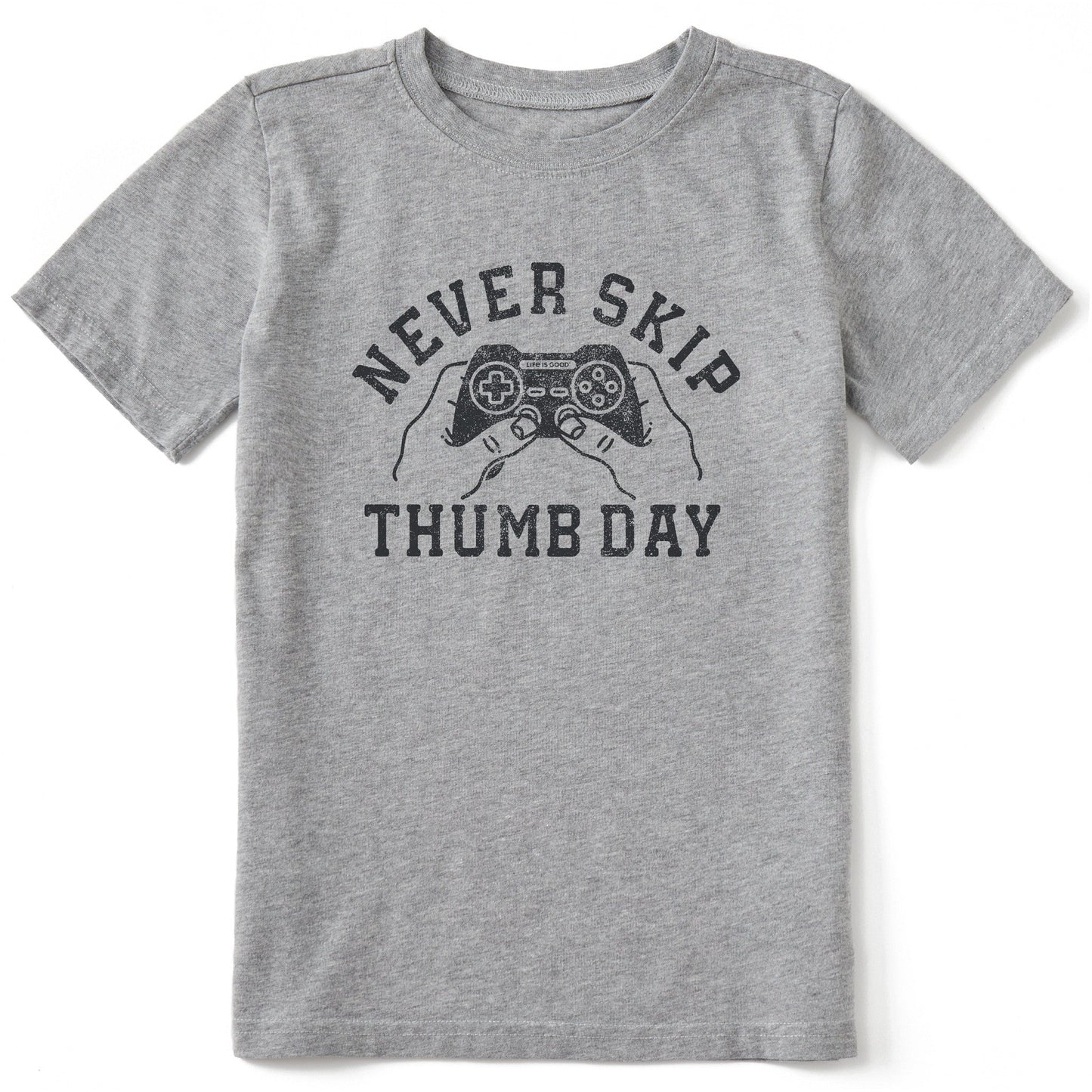 Kids Never Skip Thumb Day Short Sleeve Crusher Tee