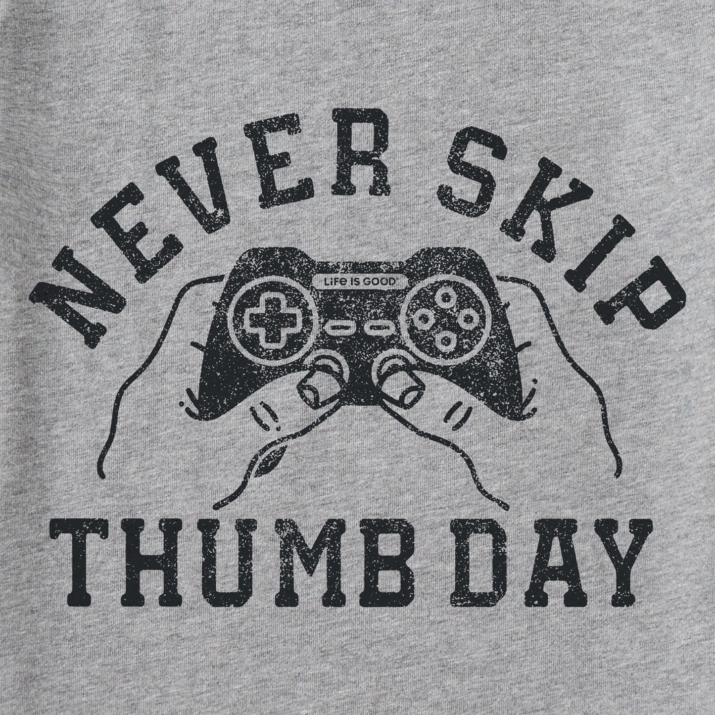 Kids Never Skip Thumb Day Short Sleeve Crusher Tee
