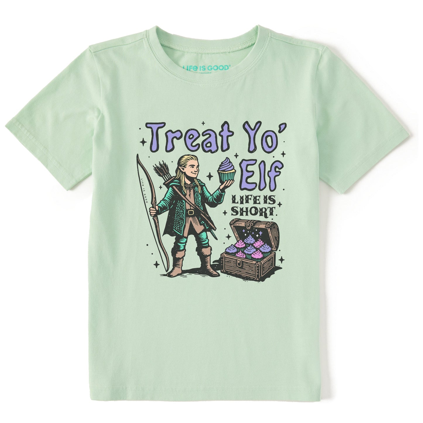 Kids Treat Yo Elf Short Sleeve Crusher Tee