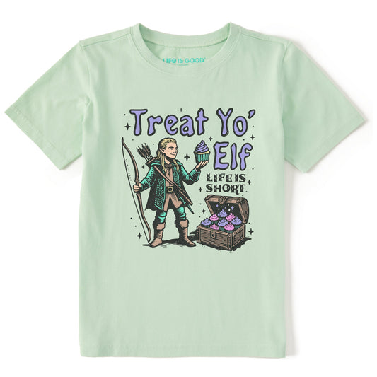 Kids Treat Yo Elf Short Sleeve Crusher Tee