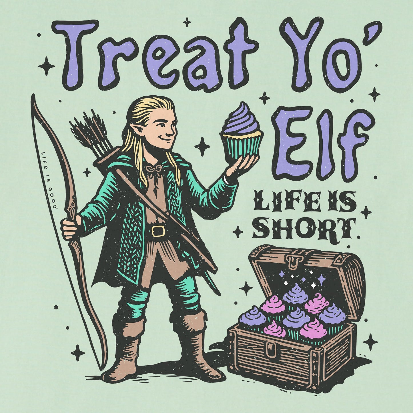 Kids Treat Yo Elf Short Sleeve Crusher Tee