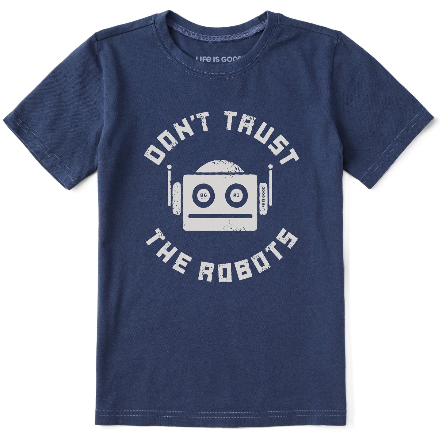Kids Don't Trust the Robots Short Sleeve Crusher Tee