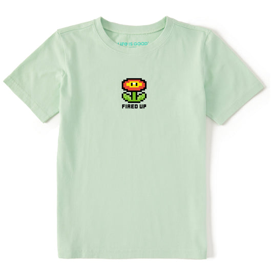Kids Fired Up Flower Short Sleeve Crusher Tee