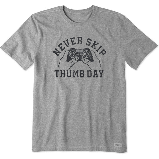 Men's Never Skip Thumb Day Short Sleeve Tee
