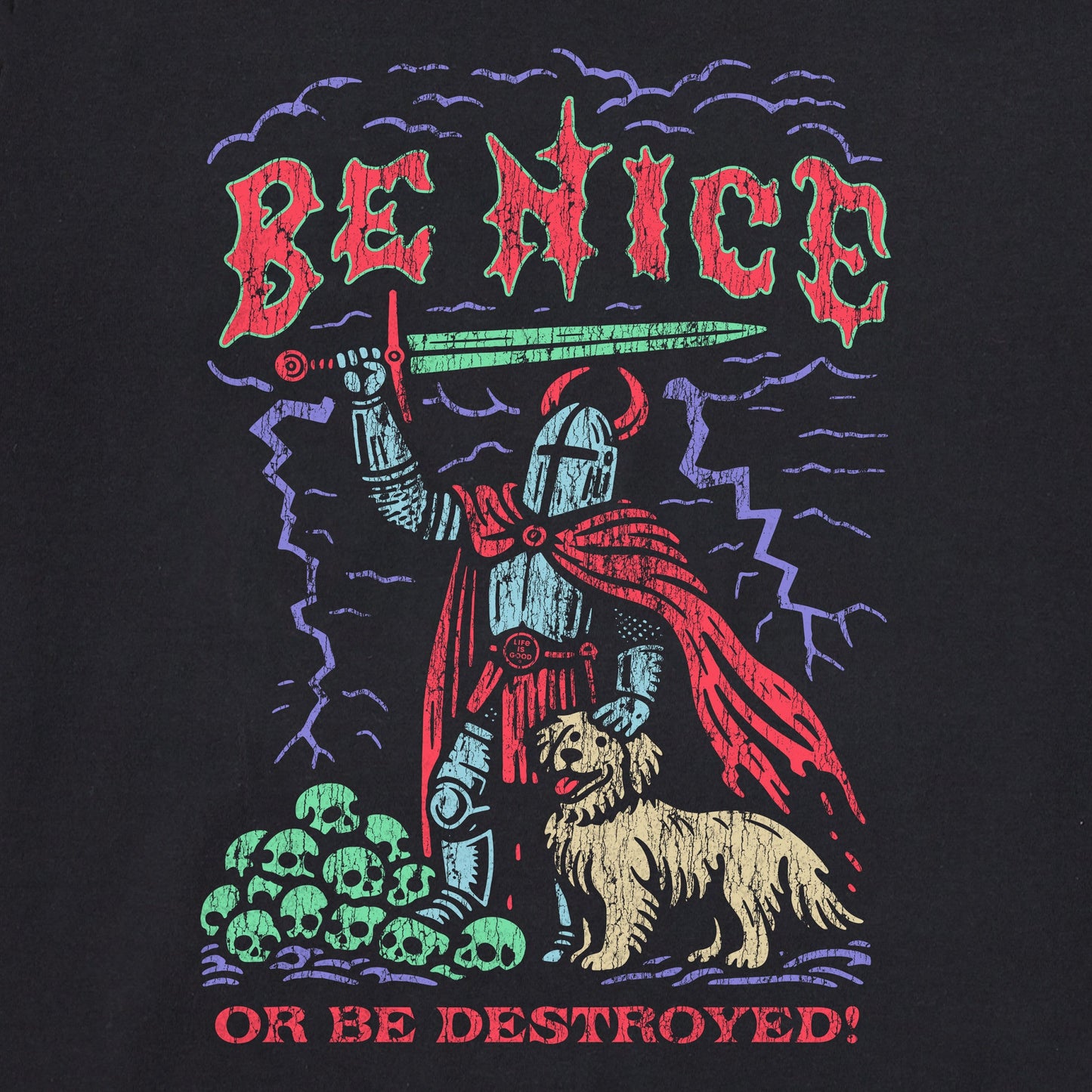 Men's Be Nice or be Destroyed Short Sleeve Tee