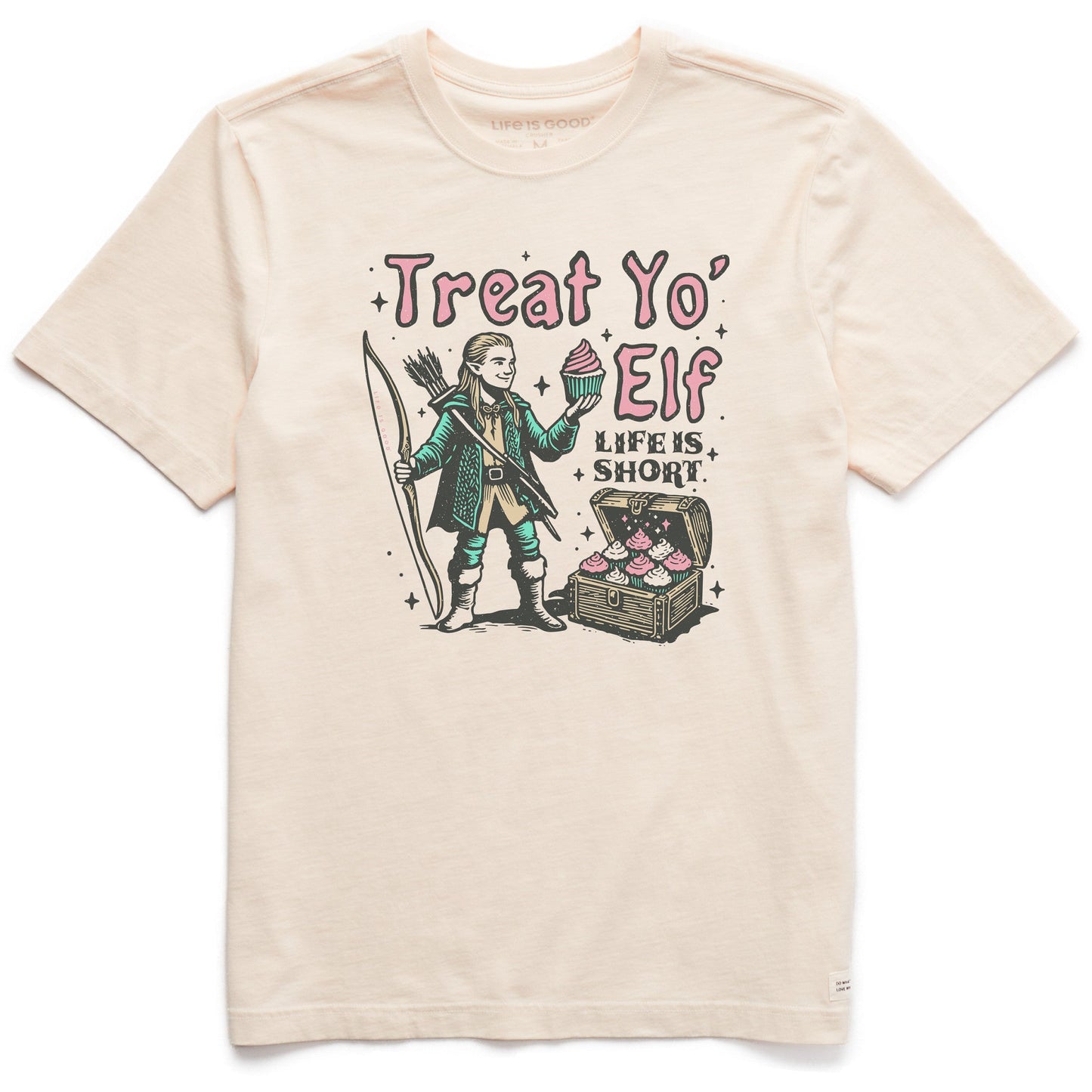Men's Treat Yo Elf Short Sleeve Crusher Tee