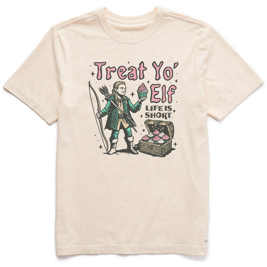 Men's Treat Yo Elf Short Sleeve Crusher Tee