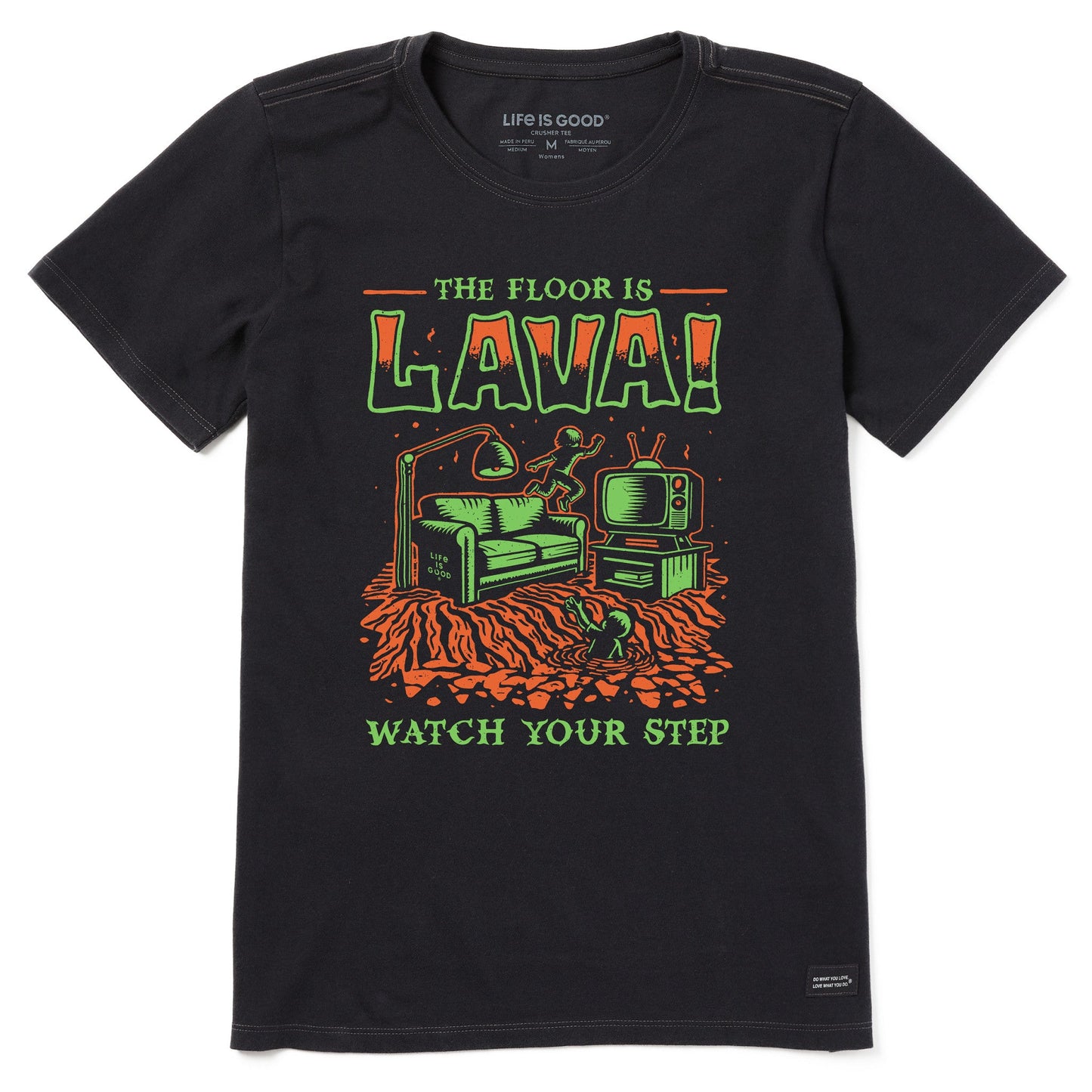 Women's The Floor is Lava Short Sleeve Tee