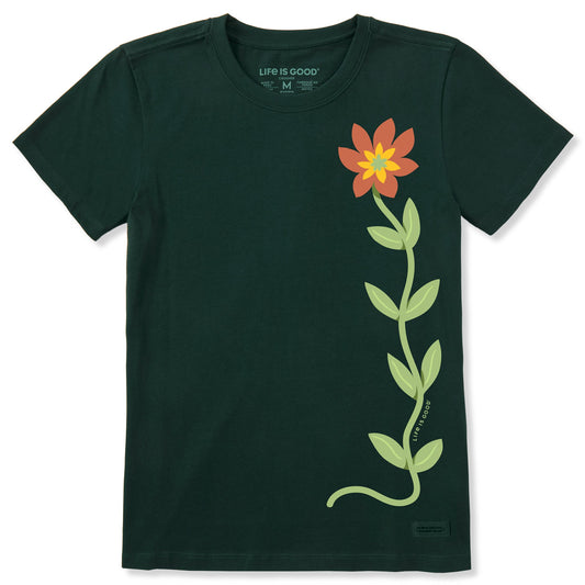 Women's Climbing Flower Short Sleeve Crusher Tee