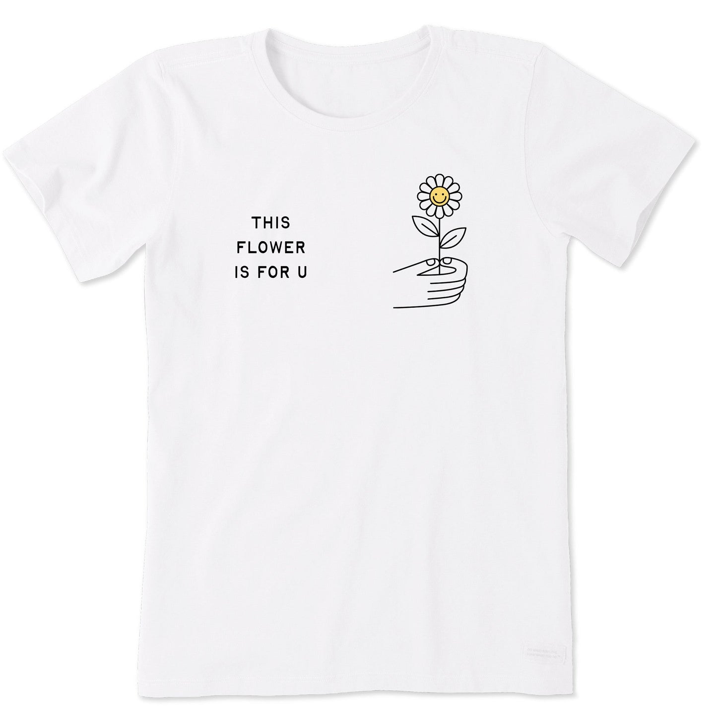 Women's This Flower is For U Short Sleeve Crusher Tee
