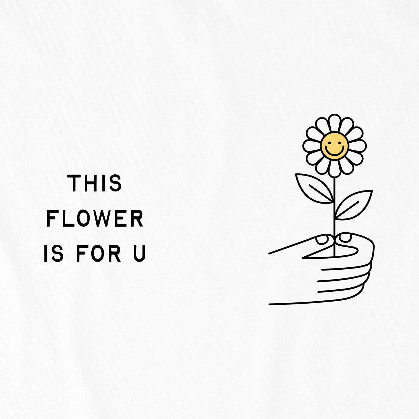 Women's This Flower is For U Short Sleeve Crusher Tee