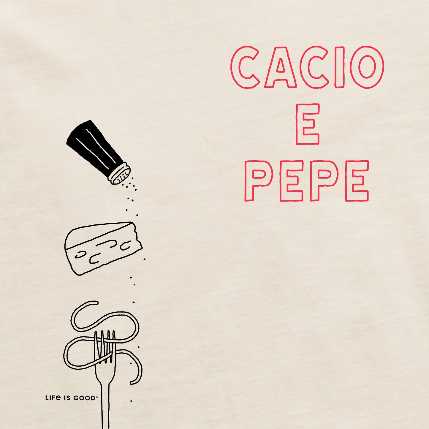 Women's Cacio e Pepe Short Sleeve Crusher Tee