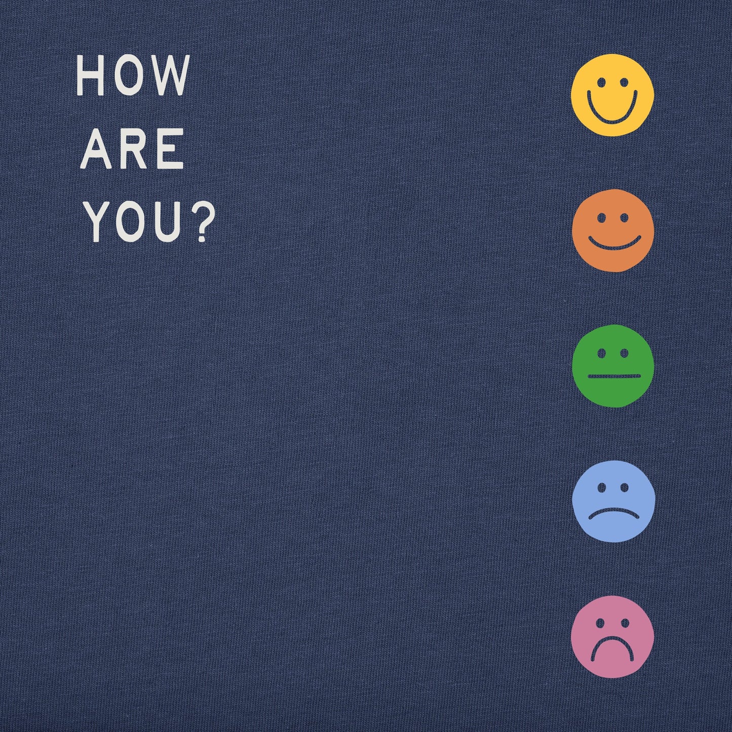 Men's How Are You Faces Short Sleeve Crusher Tee