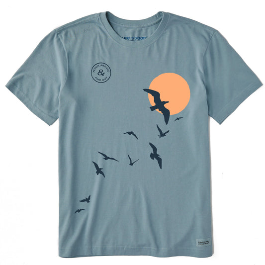 Men's Flock Around Birds Short Sleeve Crusher Tee
