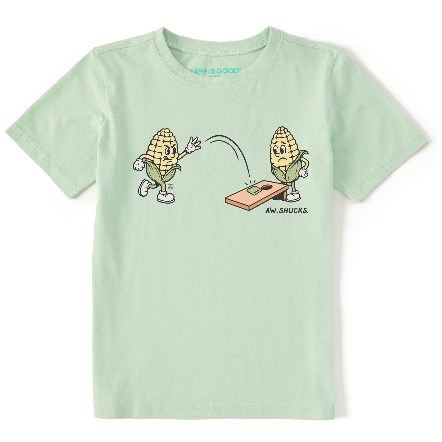 Kids Aw Shucks Cornhole Short Sleeve Crusher Tee