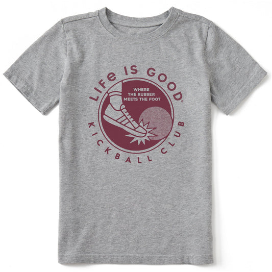 Kids Kickball Club Short Sleeve Crusher Tee