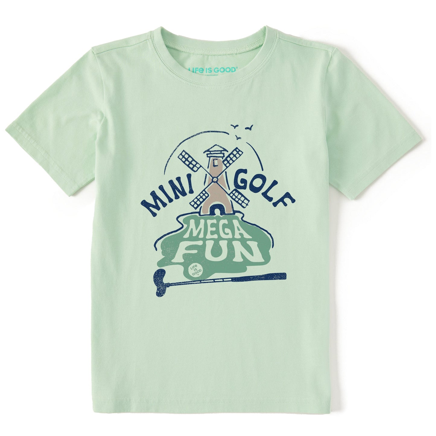 Kids Mini Golf Mega Fun Short Sleeve Crusher Tee