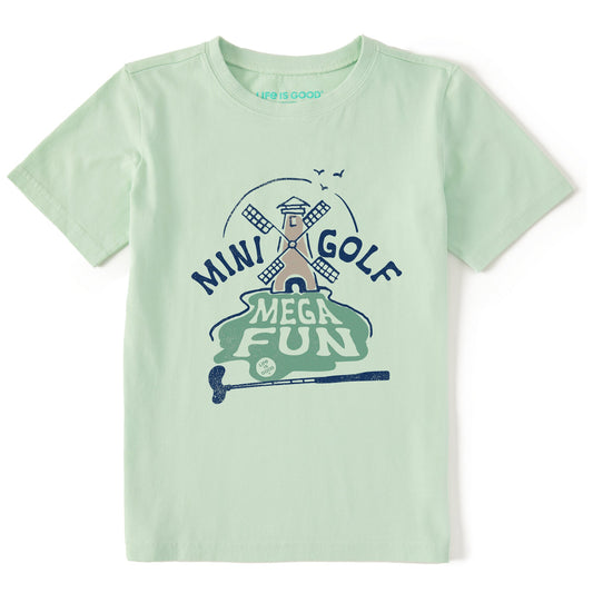 Kids Mini Golf Mega Fun Short Sleeve Crusher Tee