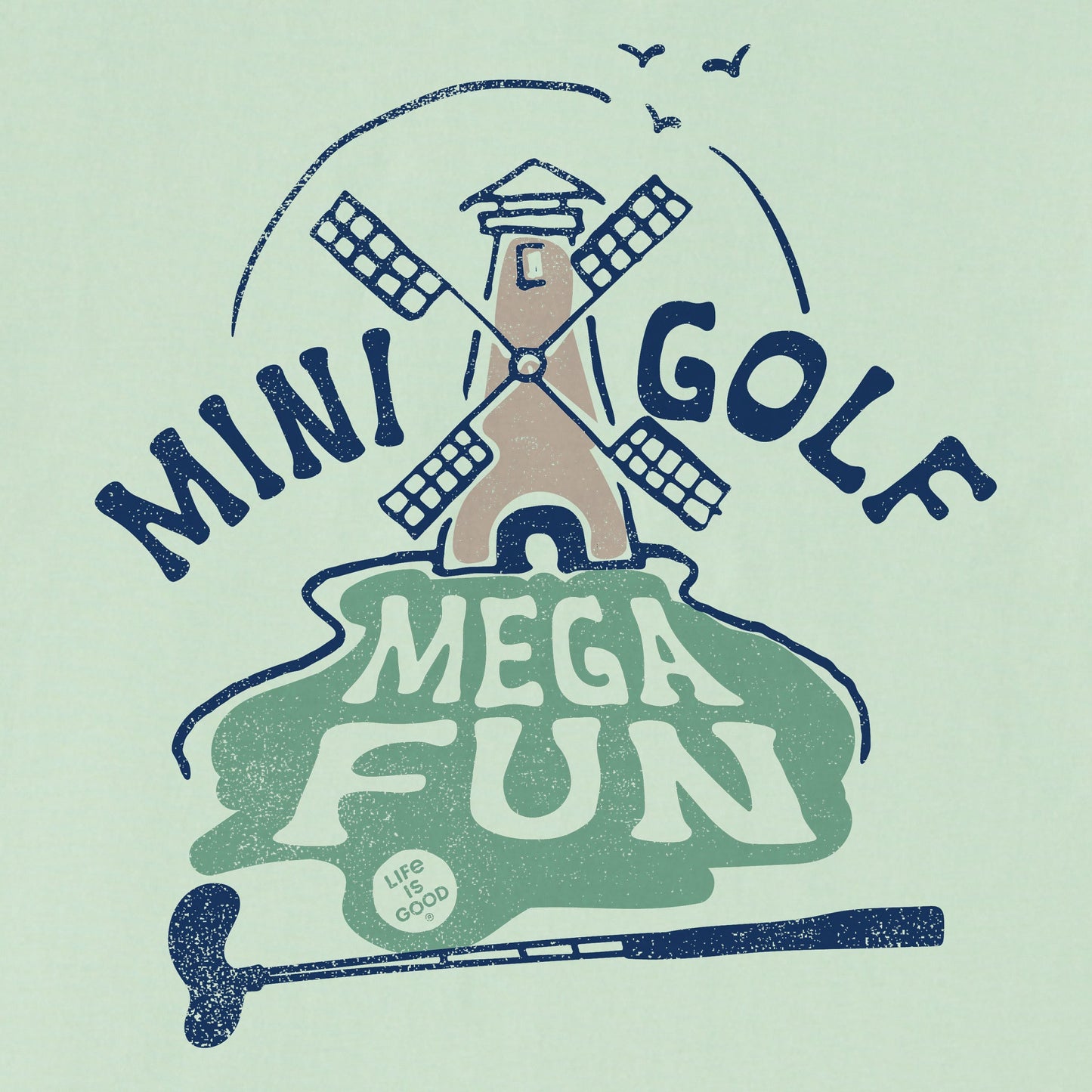 Kids Mini Golf Mega Fun Short Sleeve Crusher Tee