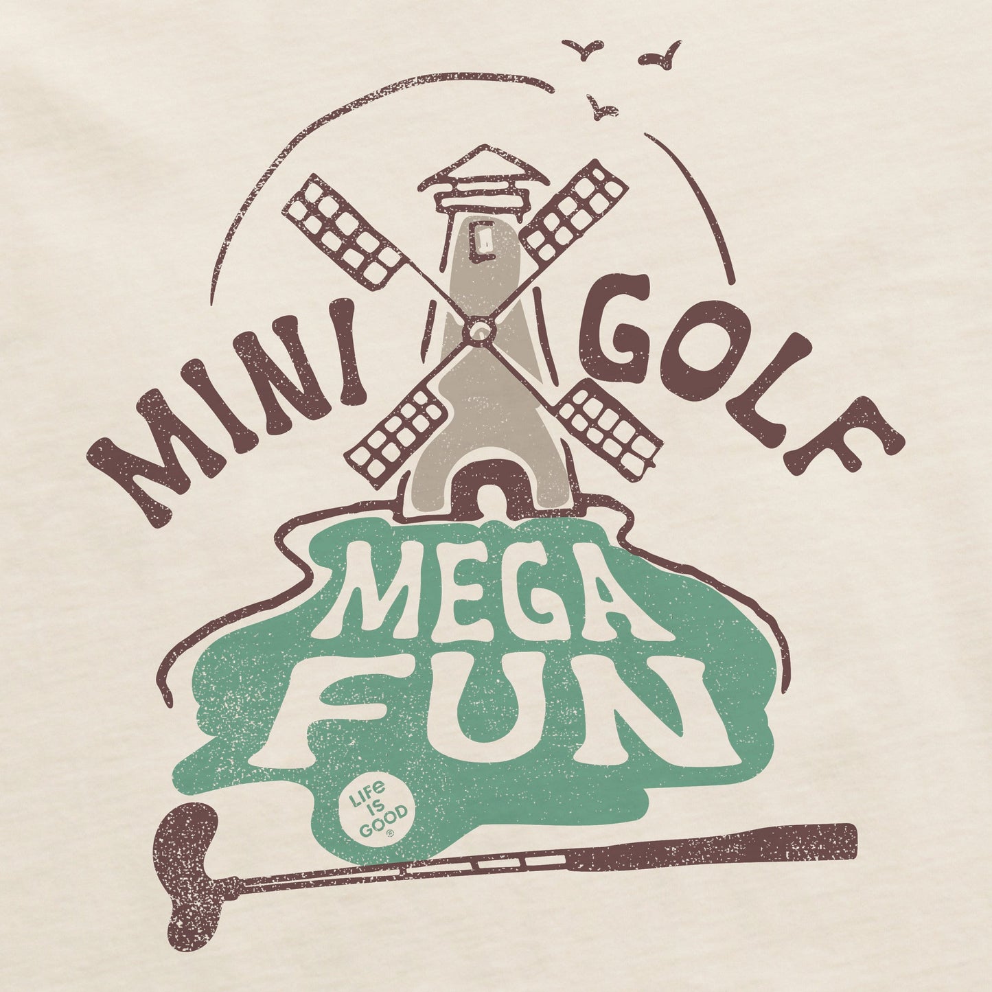 Men's Mini Golf Mega Fun Short Sleeve Crusher Tee
