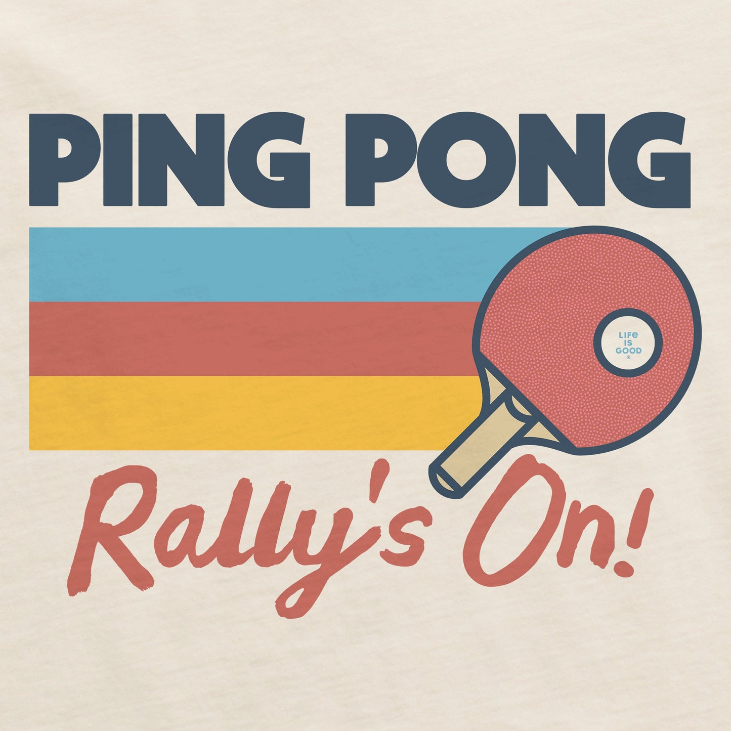 Men's Ping Pong Rally's On Short Sleeve Crusher Tee