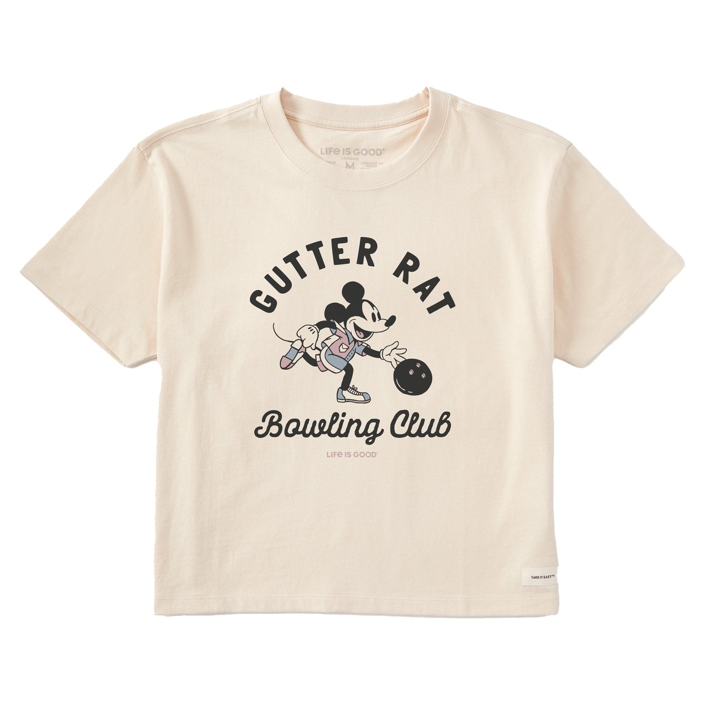 Women's Gutter Rat Bowling Club Short Sleeve Crusher Boxy Tee