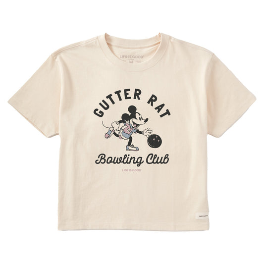 Women's Gutter Rat Bowling Club Short Sleeve Crusher Boxy Tee