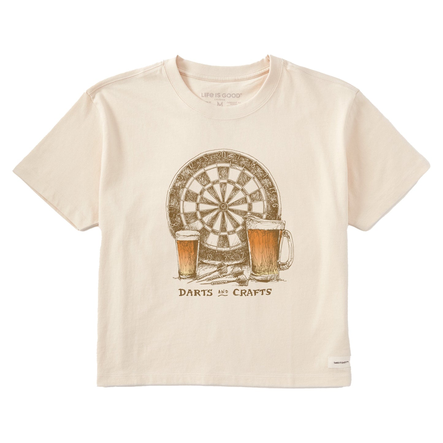 Women's Darts and Crafts Short Sleeve Crusher Boxy Tee