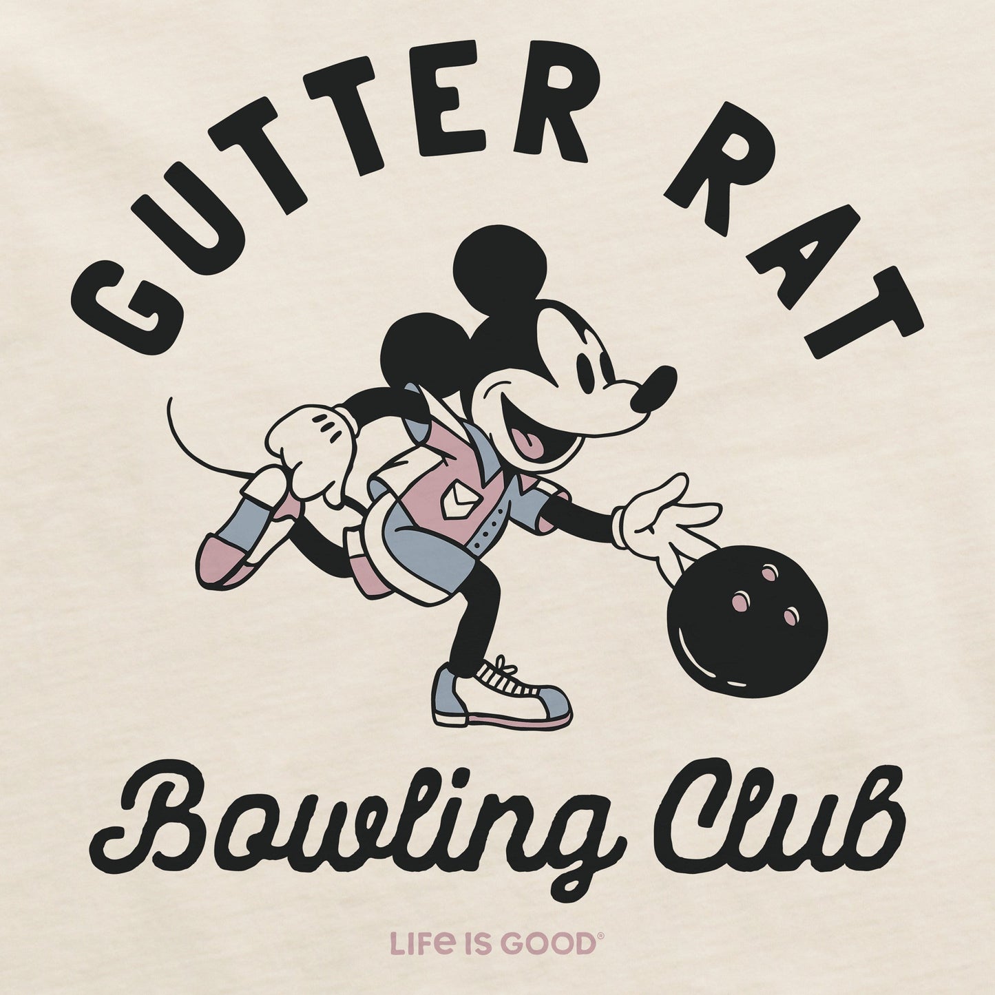 Women's Gutter Rat Bowling Club Short Sleeve Crusher Tee