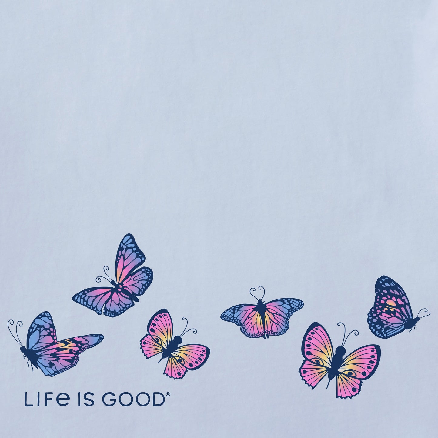 Women's Flying Butterflies Short Sleeve Crusher Boxy Tee