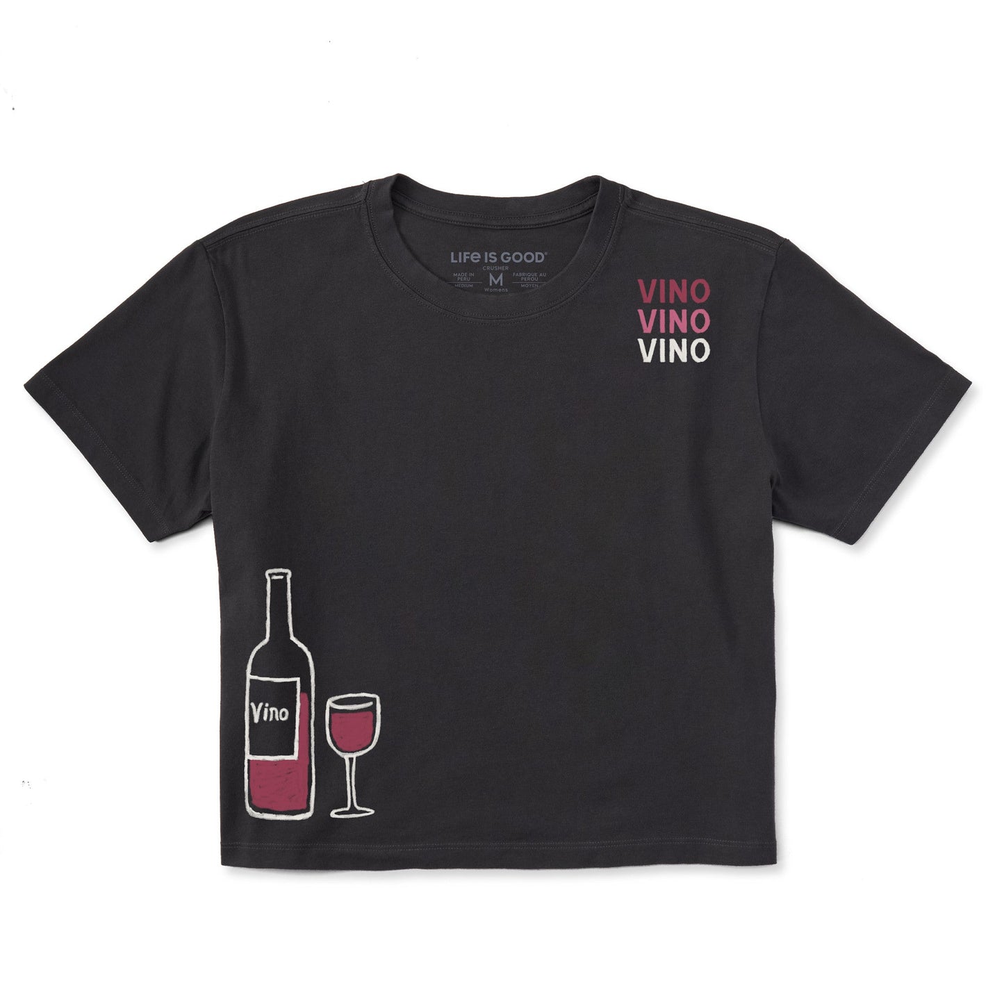 Women's Vino Pour Short Sleeve Crusher Boxy Tee