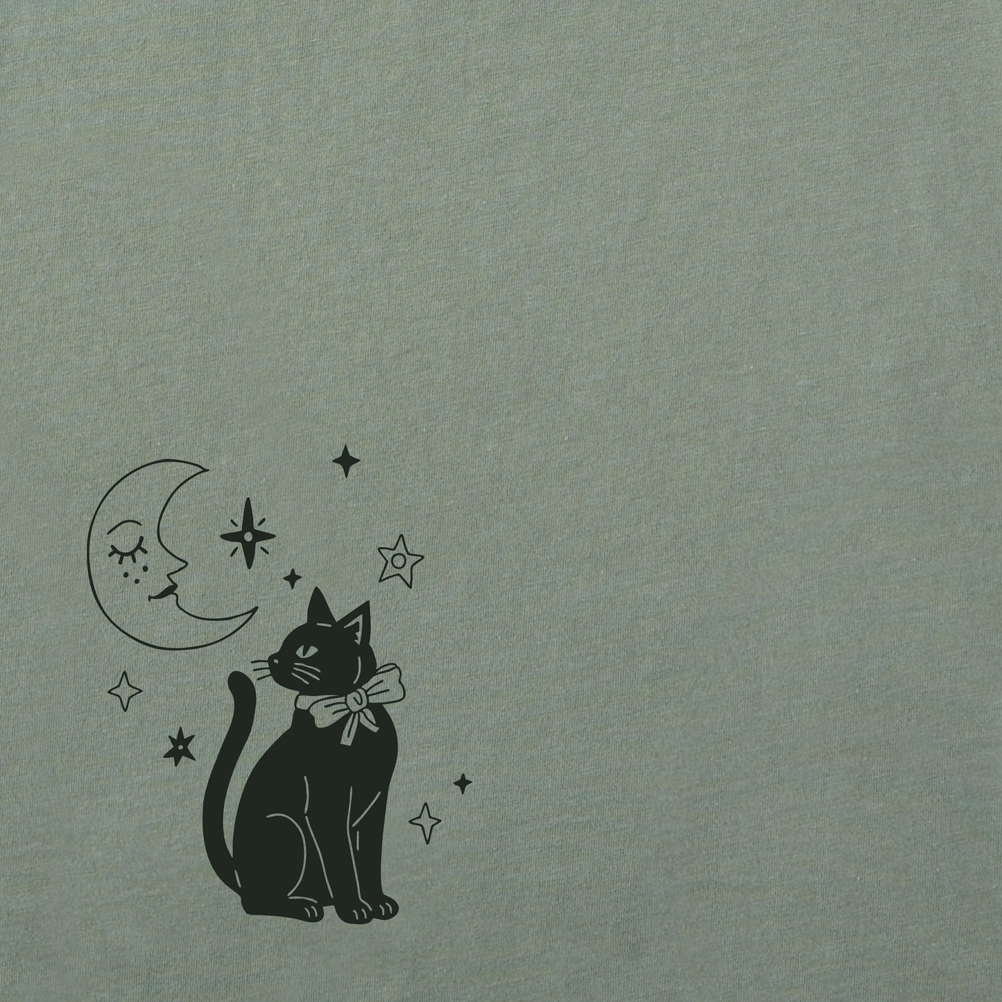 Women's Cat & Moon Crusher-LITE Shrunken Tee