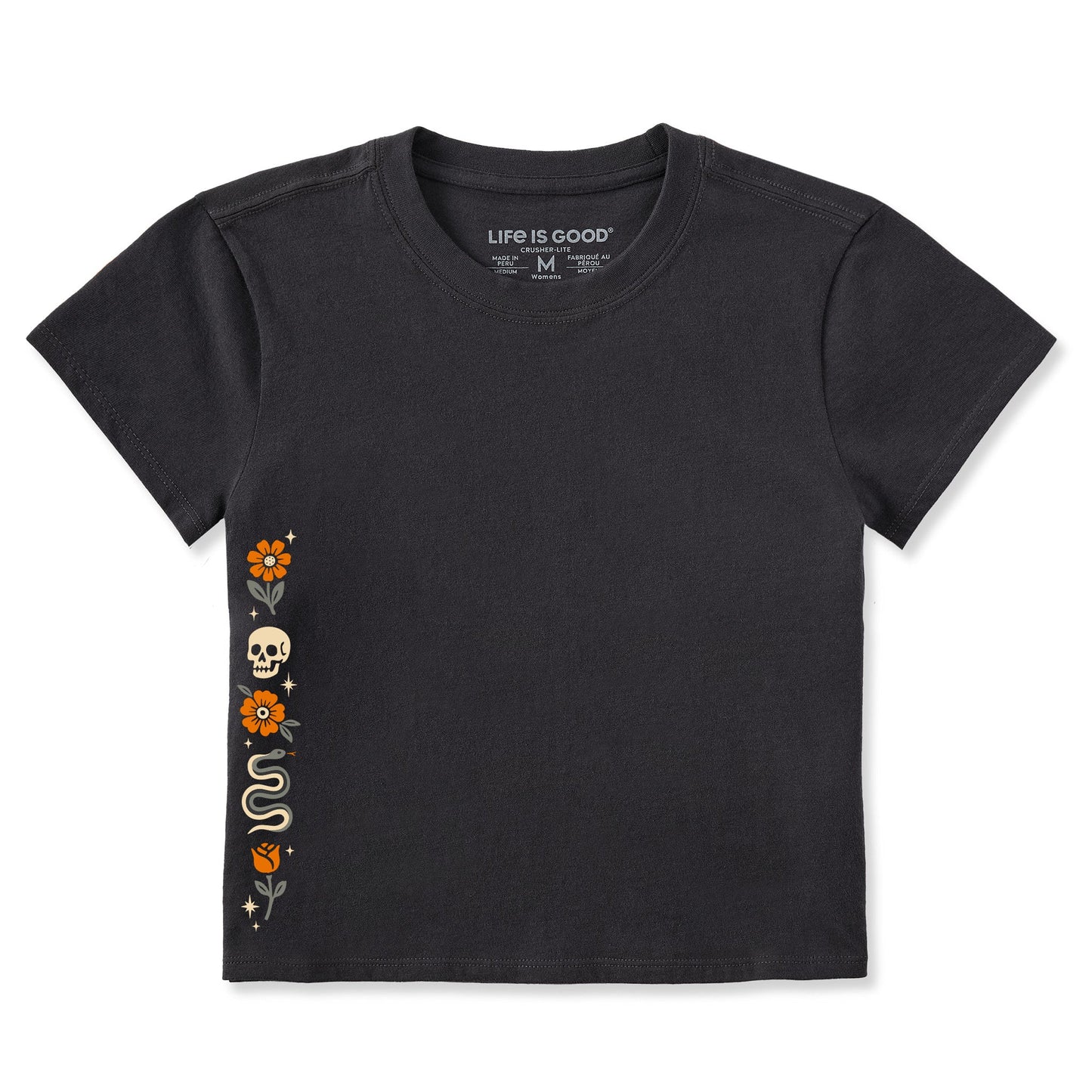 Women's Skull & Snake Flowers Crusher-LITE Shrunken Tee