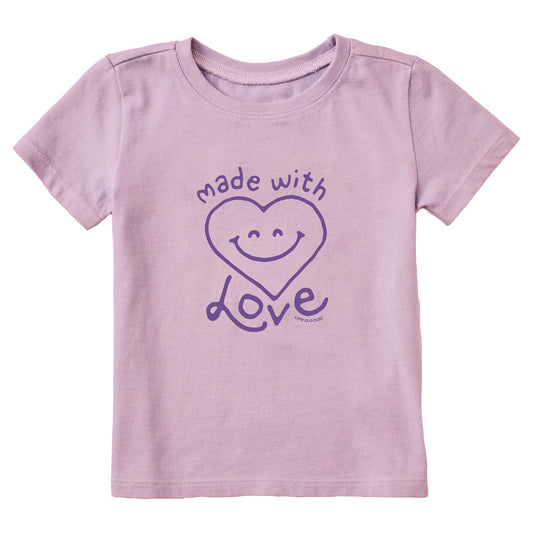Toddler Made with Love Short Sleeve Crusher Tee