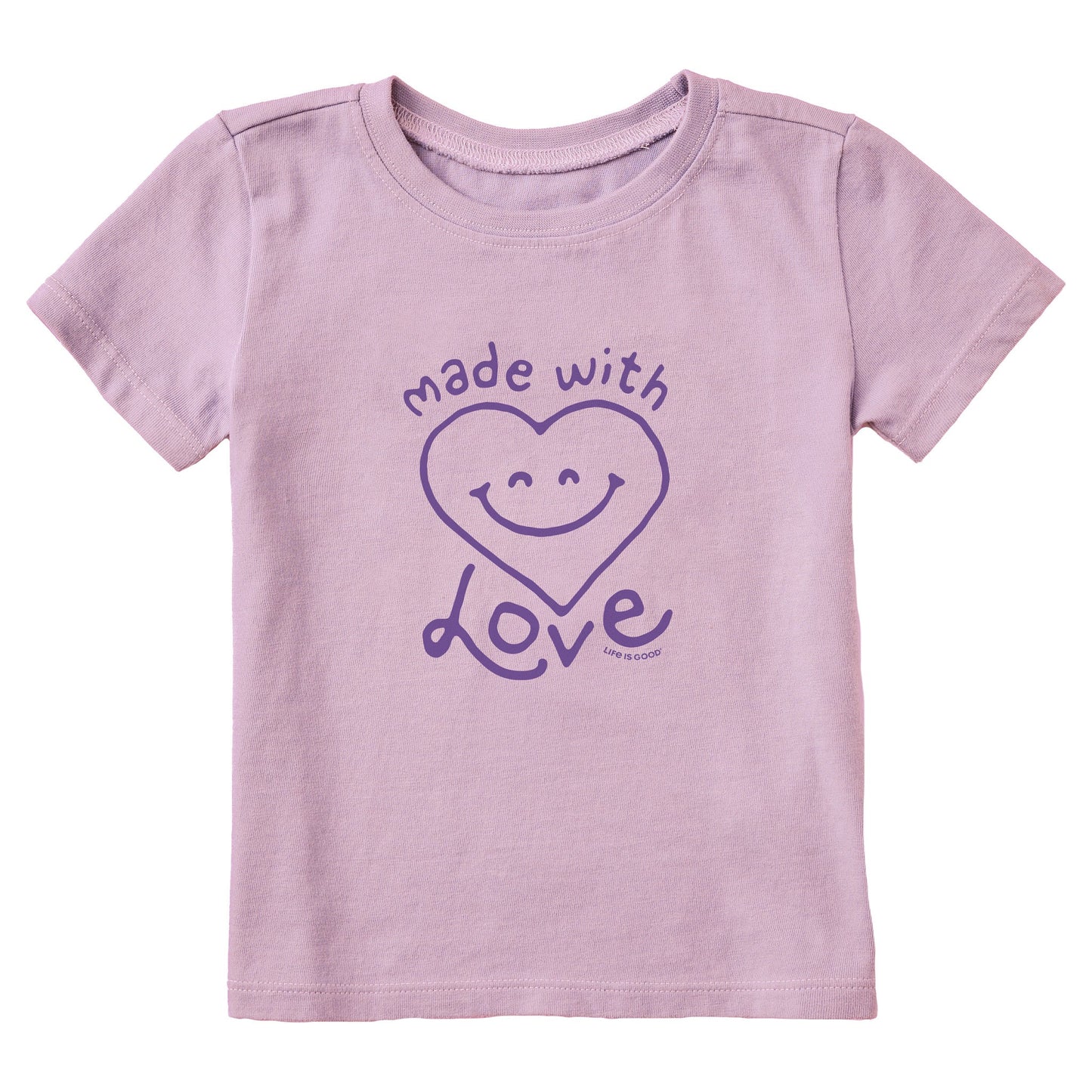 Toddler Made with Love Short Sleeve Crusher Tee