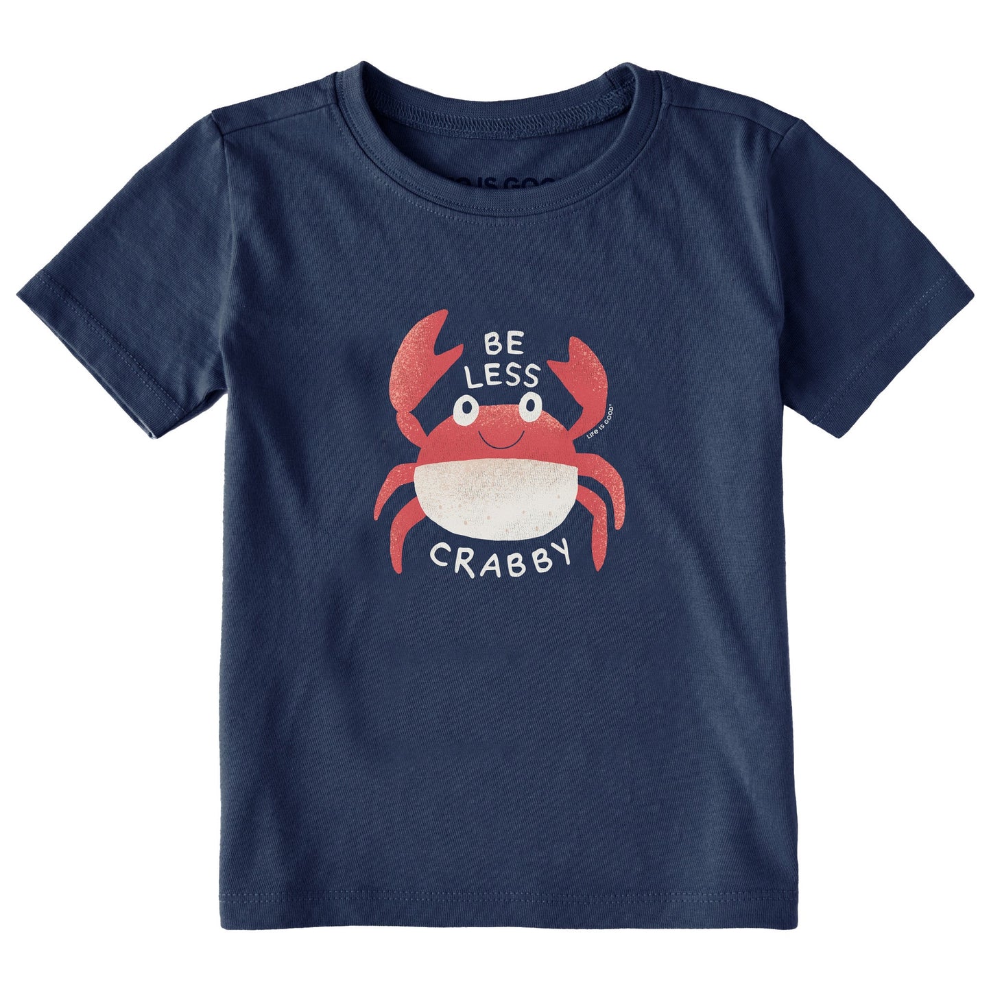 Toddler Be Less Crabby Crab Short Sleeve Crusher Tee