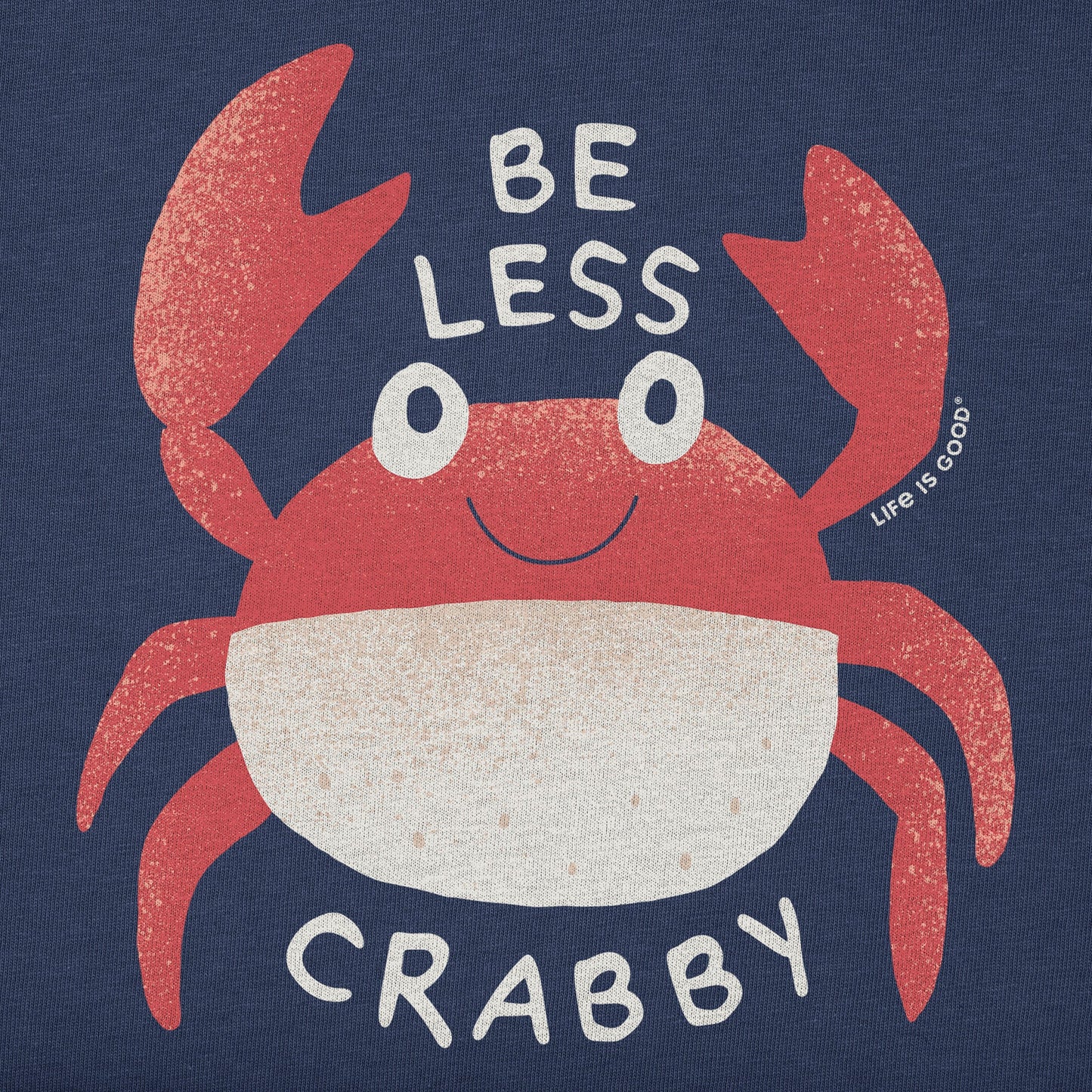 Toddler Be Less Crabby Crab Short Sleeve Crusher Tee