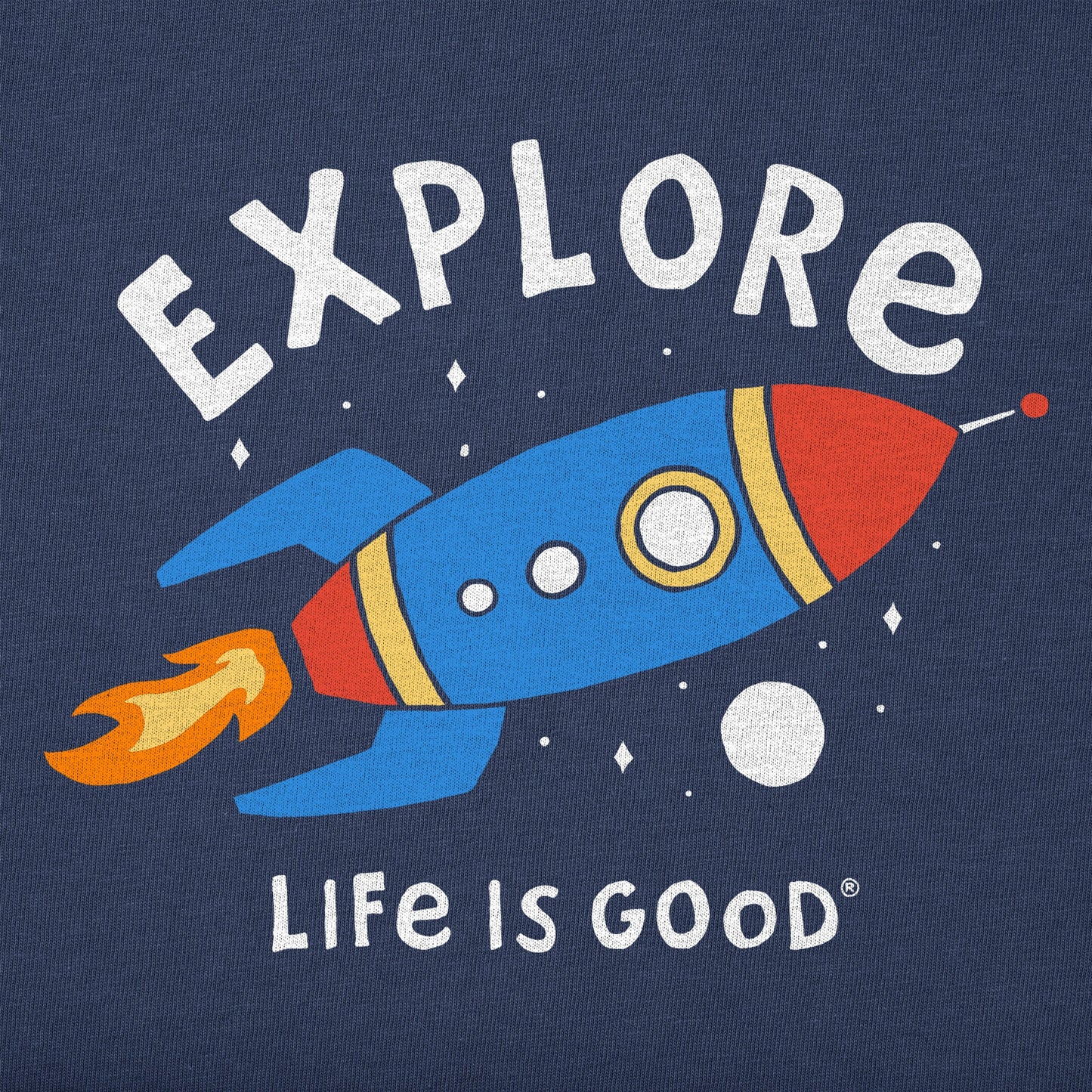 Toddler Explore Rocket Short Sleeve Crusher Tee