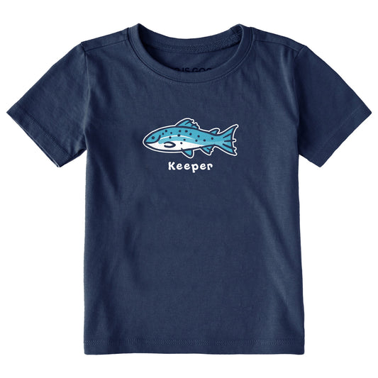 Toddler Keeper Fish Short Sleeve Crusher Tee