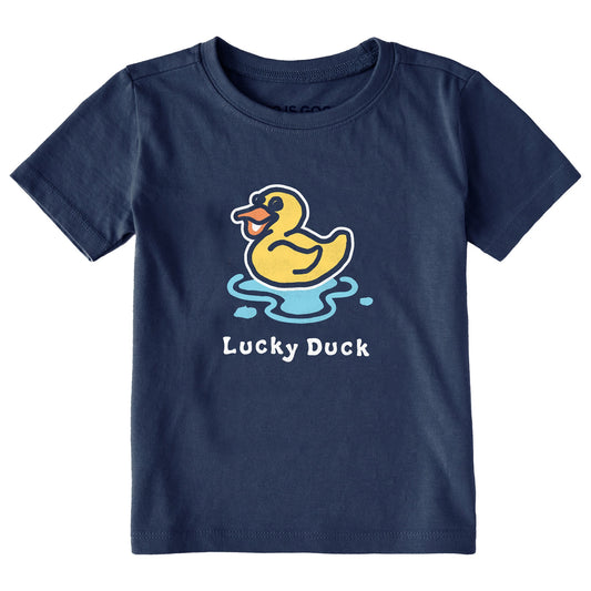 Toddler Lucky Duck Short Sleeve Crusher Tee