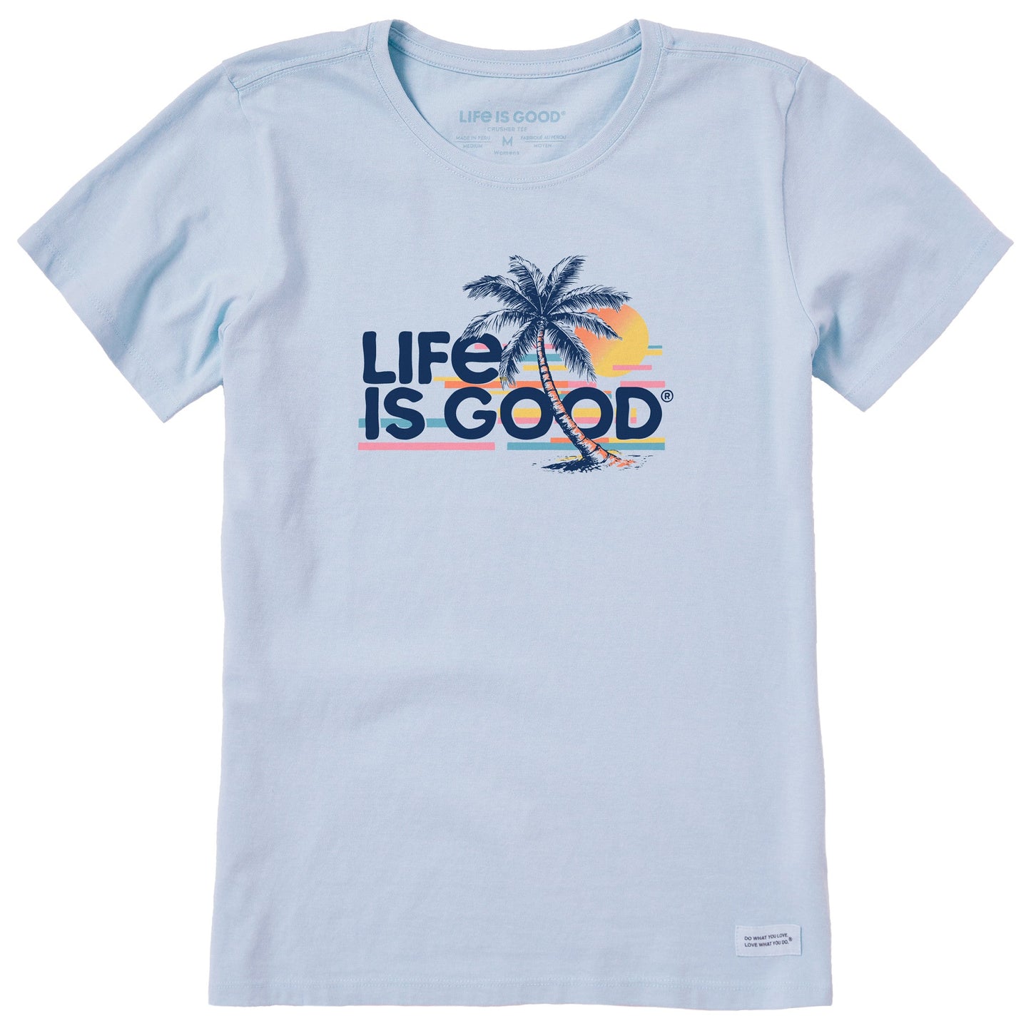 Women's Retro Palm Beach Short Sleeve Crusher Tee