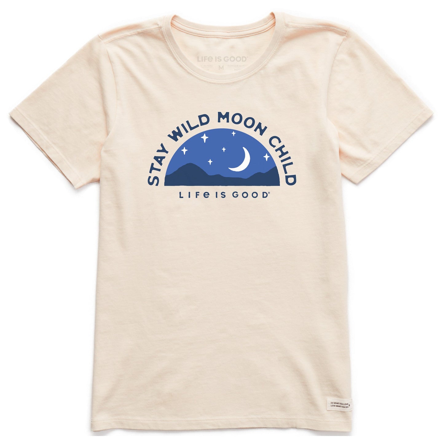 Women's Stay Wild Moon Child Landscape Short Sleeve Crusher Tee