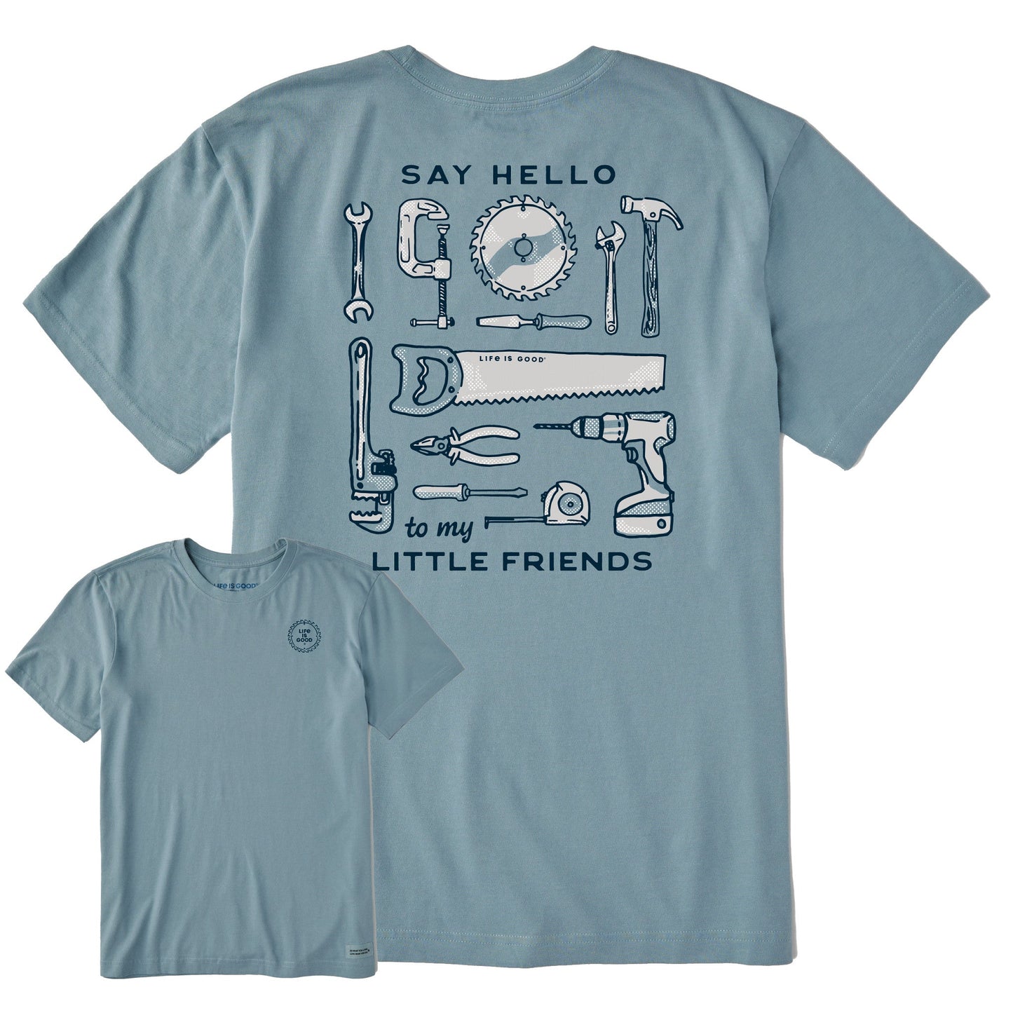 Men's Say Hello to My Little Friends Tools Short Sleeve Crusher Tee