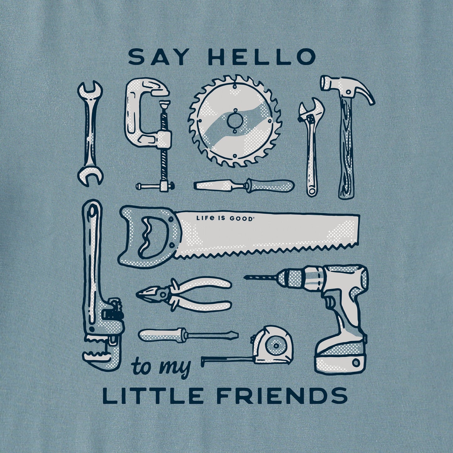 Men's Say Hello to My Little Friends Tools Short Sleeve Crusher Tee