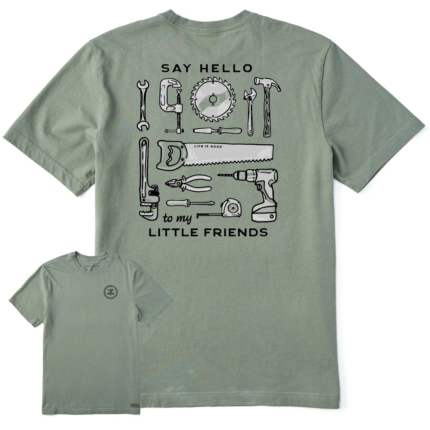 Men's Say Hello to My Little Friends Tools Short Sleeve Crusher Tee