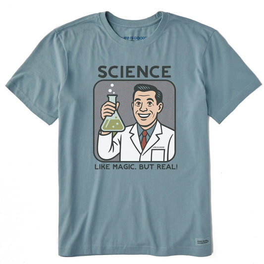 Men's Bert's Shirts Science is Like Magic Short Sleeve Crusher Tee
