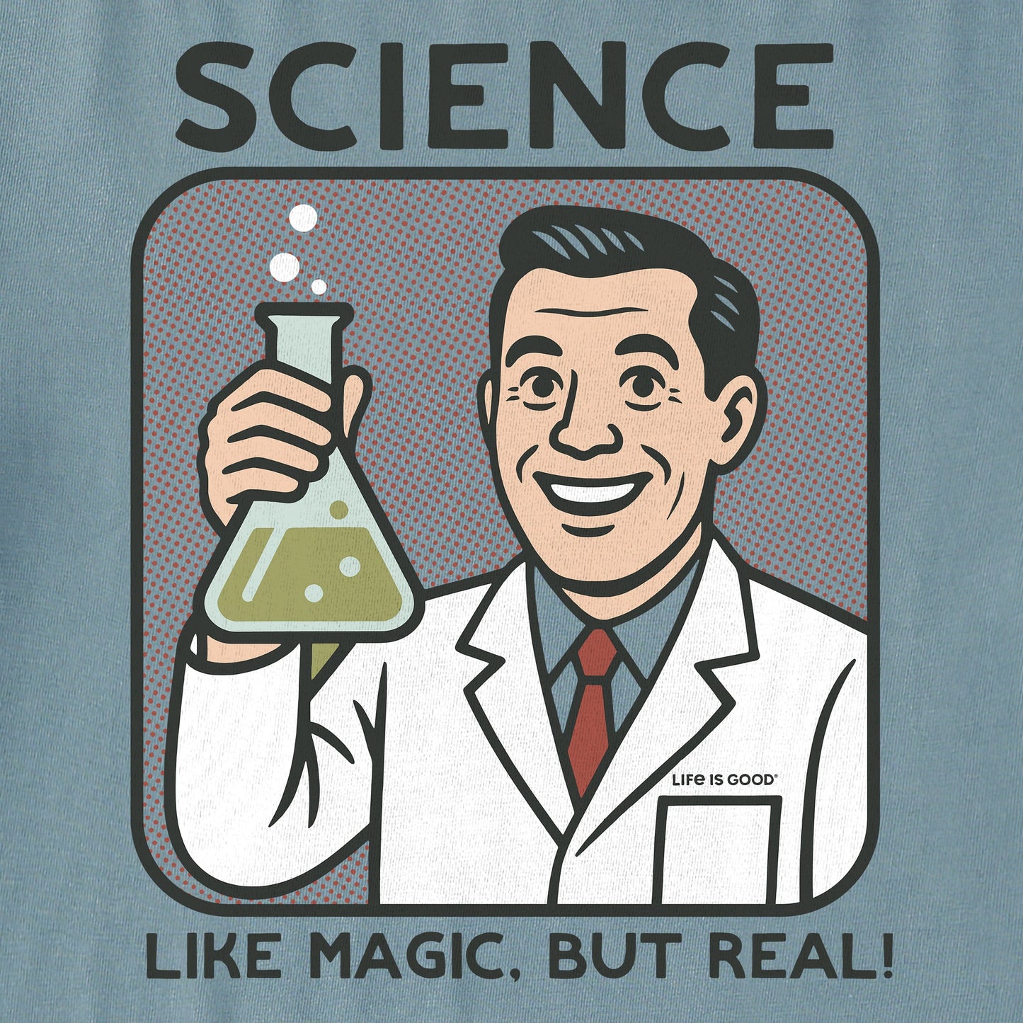 Men's Bert's Shirts Science is Like Magic Short Sleeve Crusher Tee