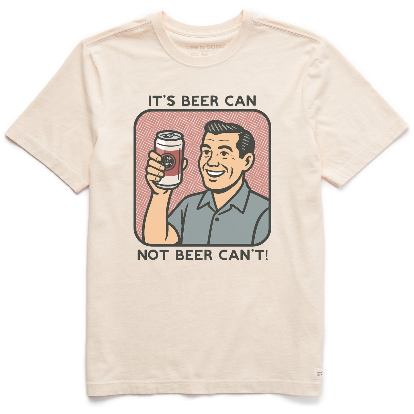 Men's Bert's Shirts Beer Can Short Sleeve Crusher Tee