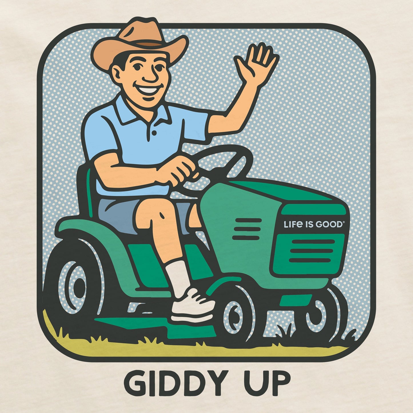 Men's Bert's Shirts Giddy Up Short Sleeve Crusher Tee