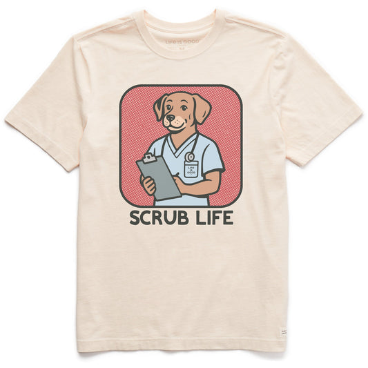 Men's Bert's Shirts Scrub Life Short Sleeve Crusher Tee